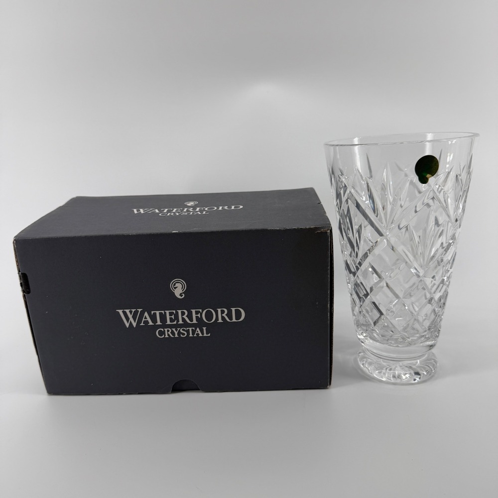 Waterford Crystal Lismore 8 inch Flared Vase Made in Ireland with Box